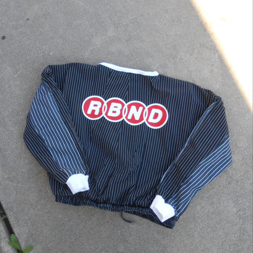 STUDIO PINSTRIPE CREWNECK