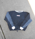 STUDIO PINSTRIPE CREWNECK